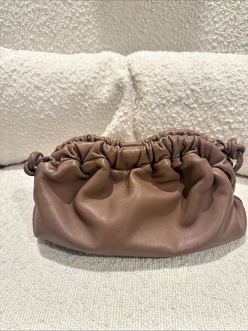 Mansur Gavriel Mini Cloud Pouch in Biscotto - Picture 2 of 8